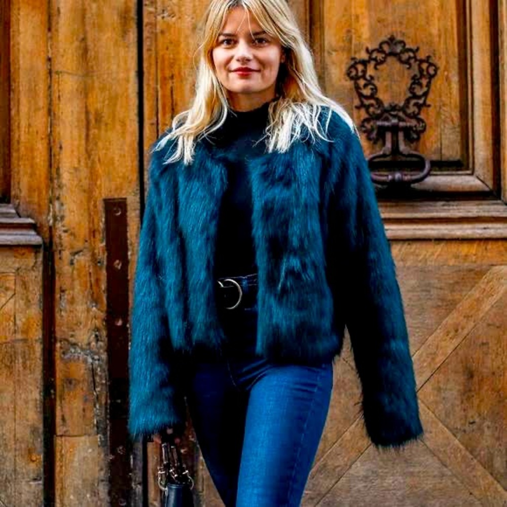 Free People faux fur jacket